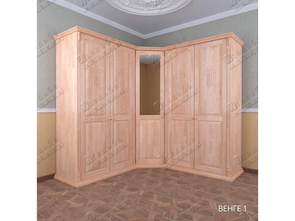Шкаф церковный для облачения угловой для храма (церкви), фото 