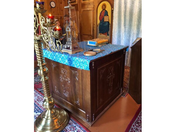 Облачение на престол церковный, резной крест для храма (церкви), фото 