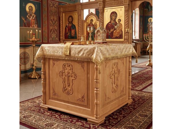 Облачение на престол церковный с колоннами для храма (церкви), фото 